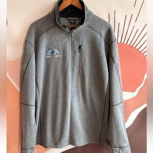 KUHL Born in the Mountains Jacket Men’s XXL Gray Full-Zip Outdoor Hiking Logo